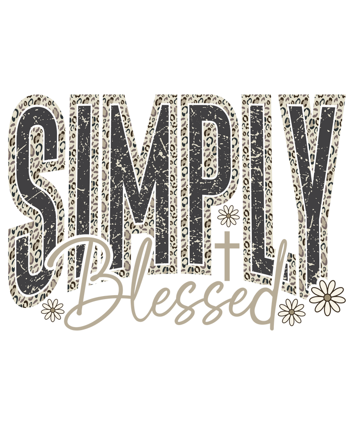 Simply Blessed Leopard Print Design