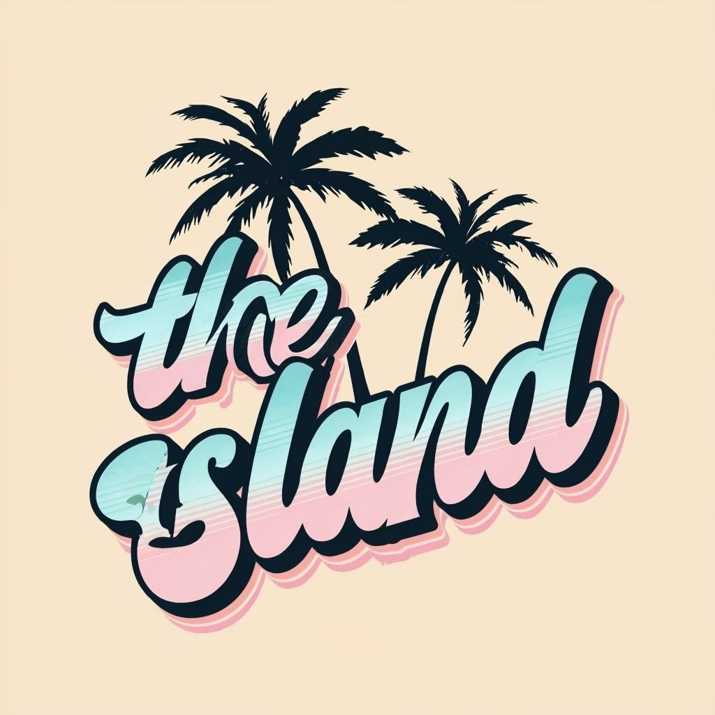 The Island Vibes Text Design