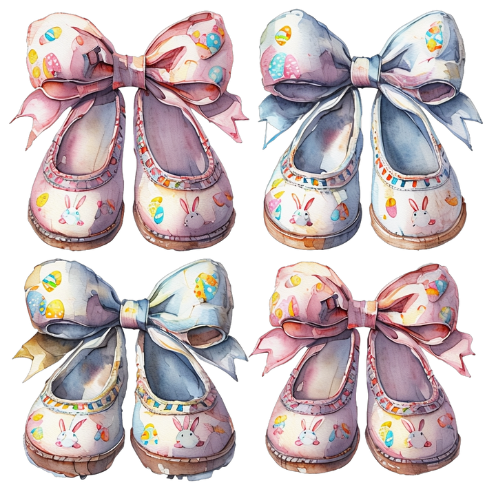Easter Bunny Ballet Shoes Transfer