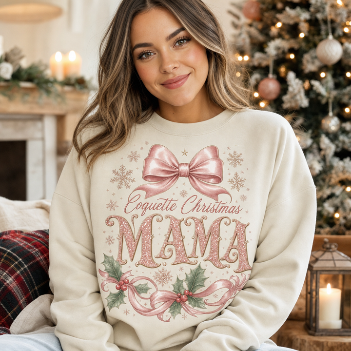 Coquette Mama Christmas DTF Transfer