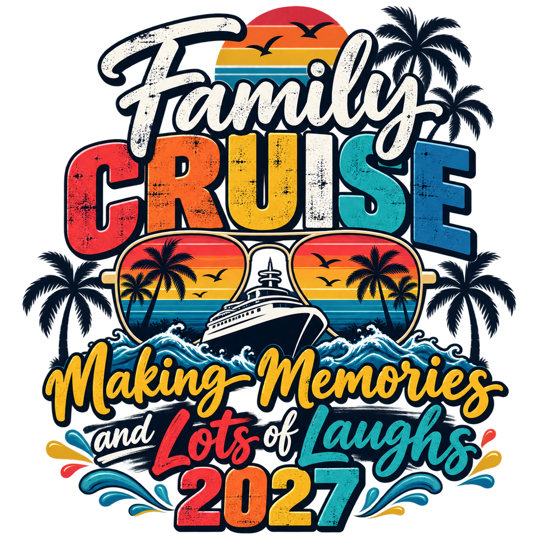 Family Cruise Making Memories 2027 DTF Transfer