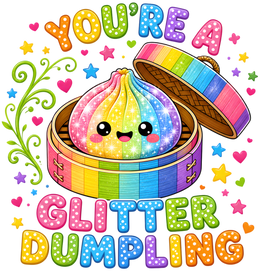 You're A Glitter Dumpling Design