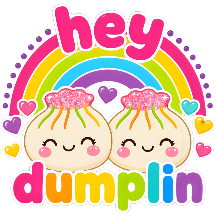 Hey Dumpling Cute Rainbow Design