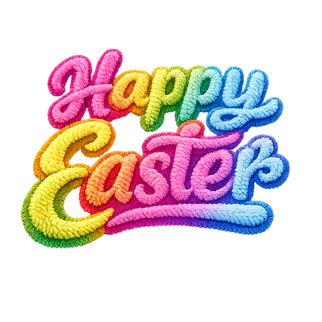 Happy Easter Colorful Design