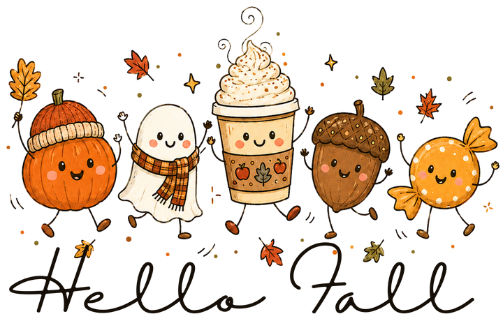 Hello Fall Character Duo