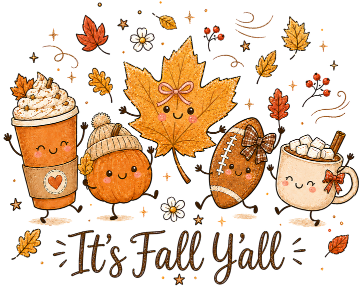 It's Fall Y'all Autumn Characters