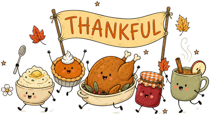 Thankful Fall Feast Characters