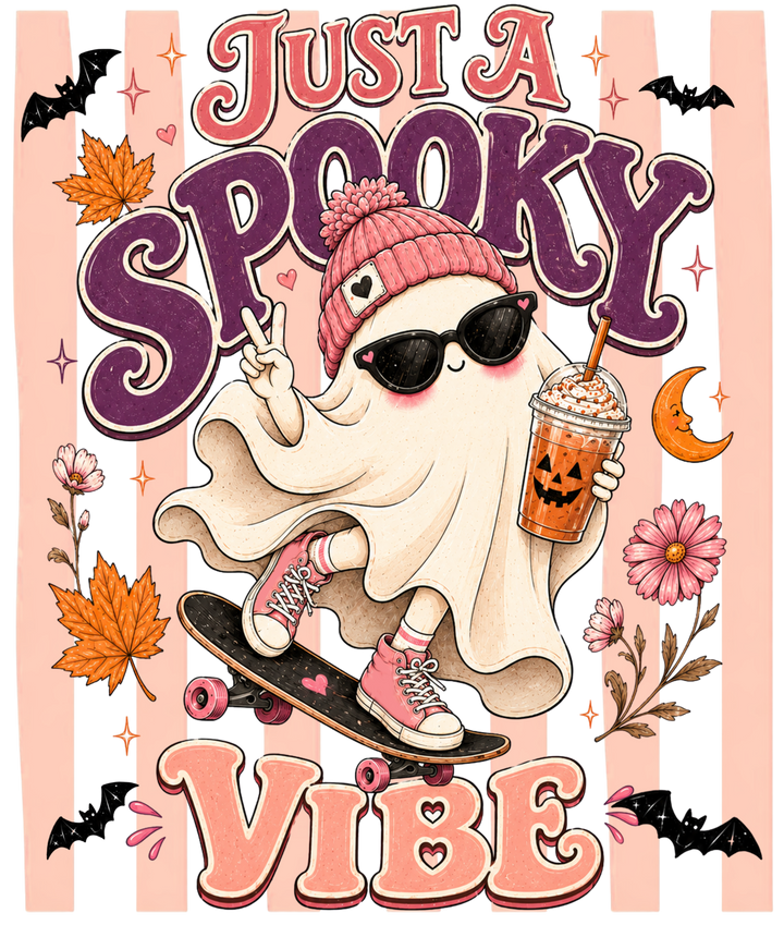 Just A Spooky Vibe Ghost Design
