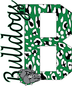 Bulldog Leopard Print Design Frame