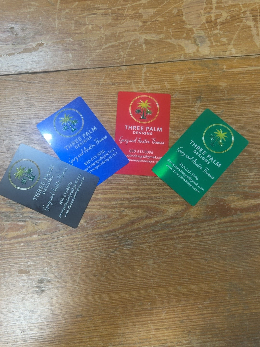 Custom metal business cards