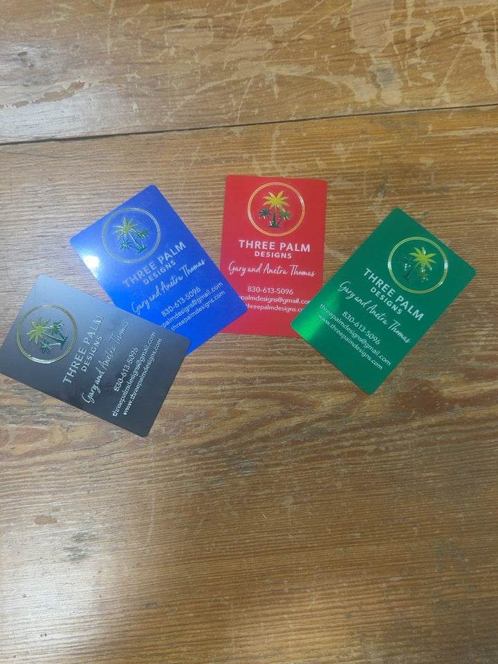 Custom Metal Business Cards – Example