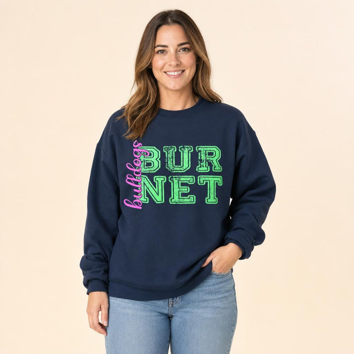BUR NET pink sweatshirt