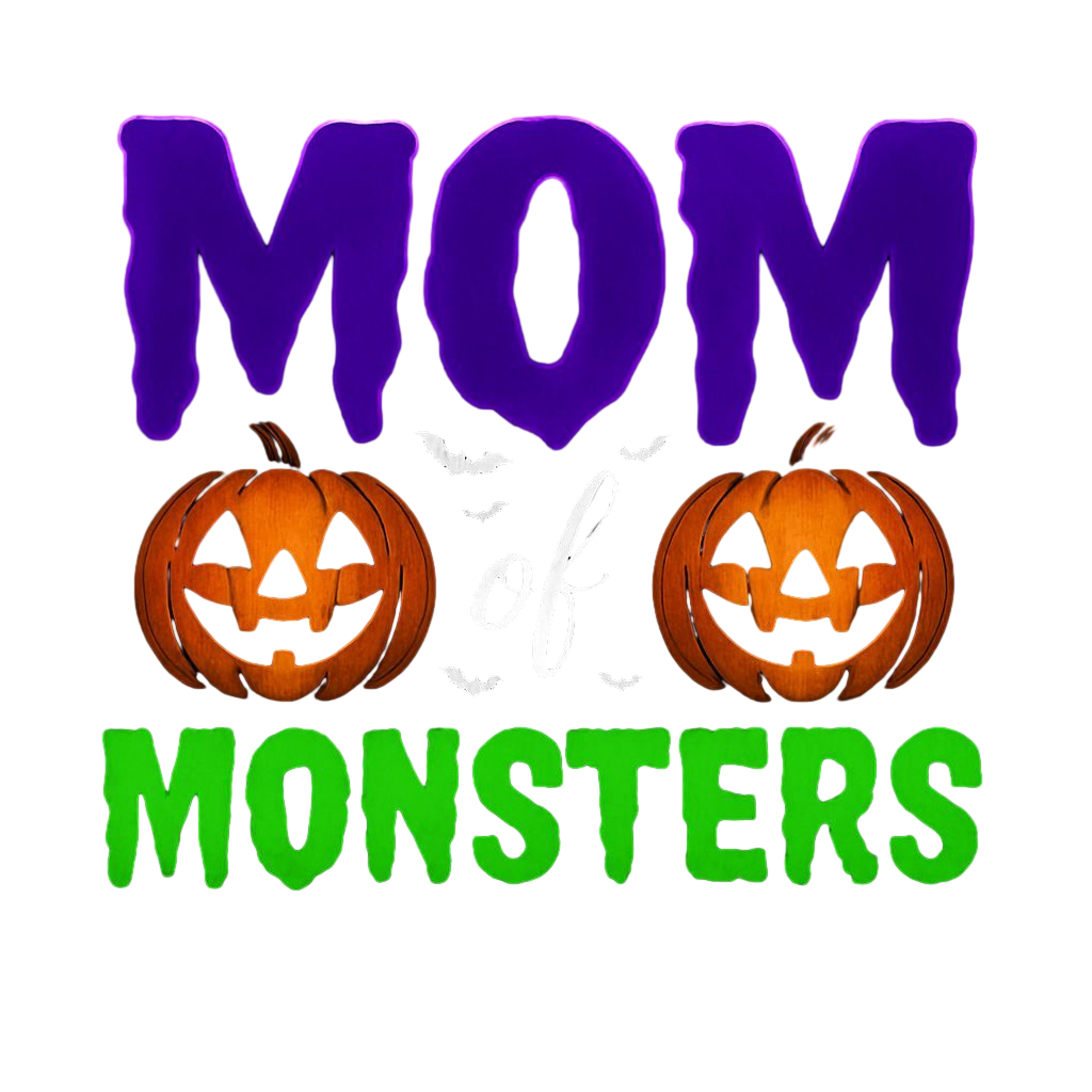 Mom Monsters Halloween DTF Design