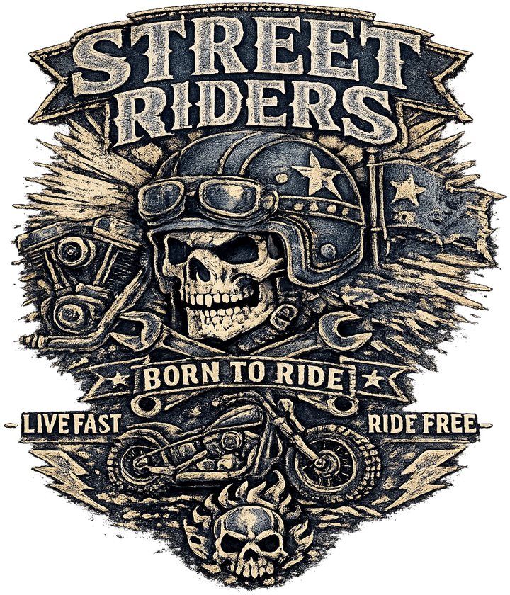 Street Riders Born to Ride DTF Transfer