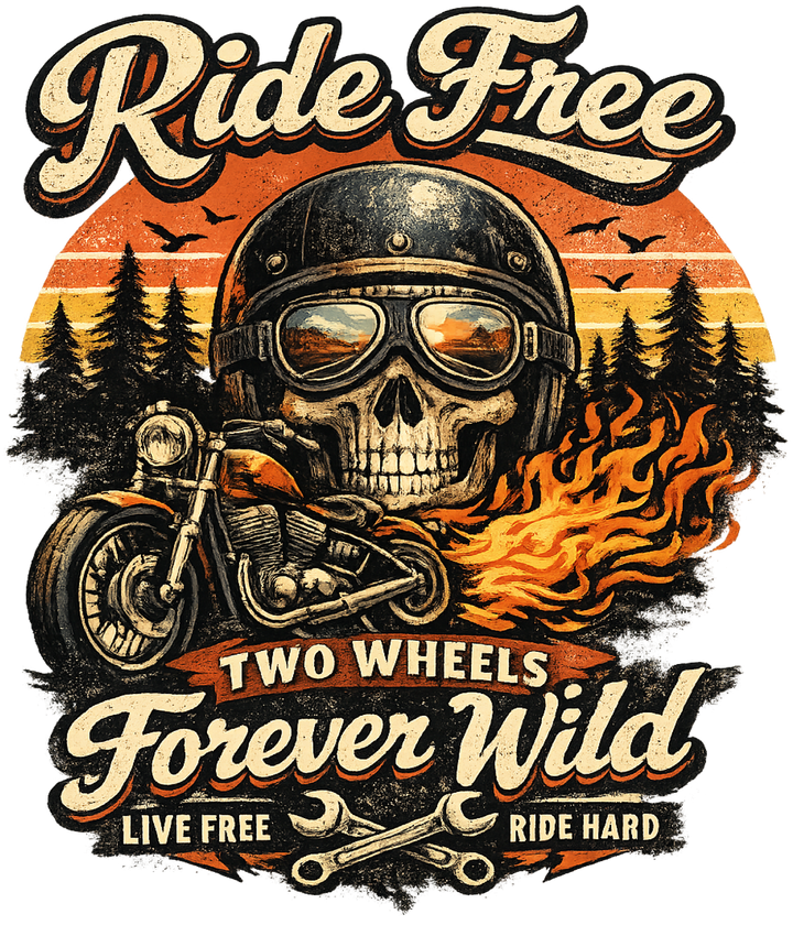 Ride Free Forever Wild DTF Transfer
