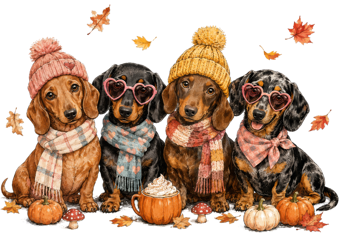 Cozy Fall Dachshund Crew