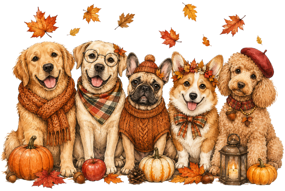 Cozy Fall Dog Lineup