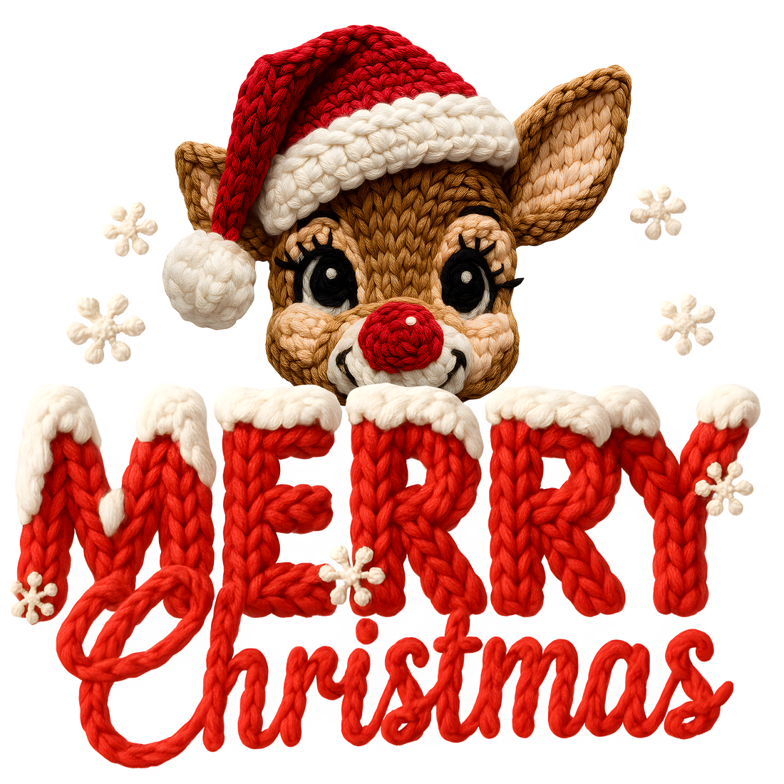 Merry Christmas Reindeer Design
