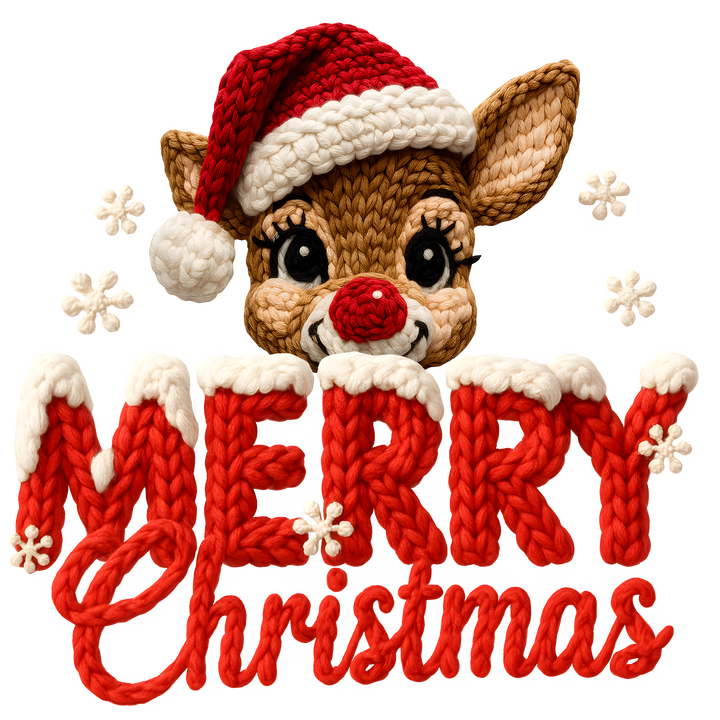 Merry Christmas Reindeer Design