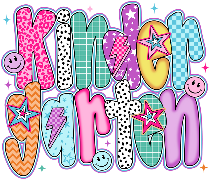 Groovy Retro Vibes Typography DTF Transfer