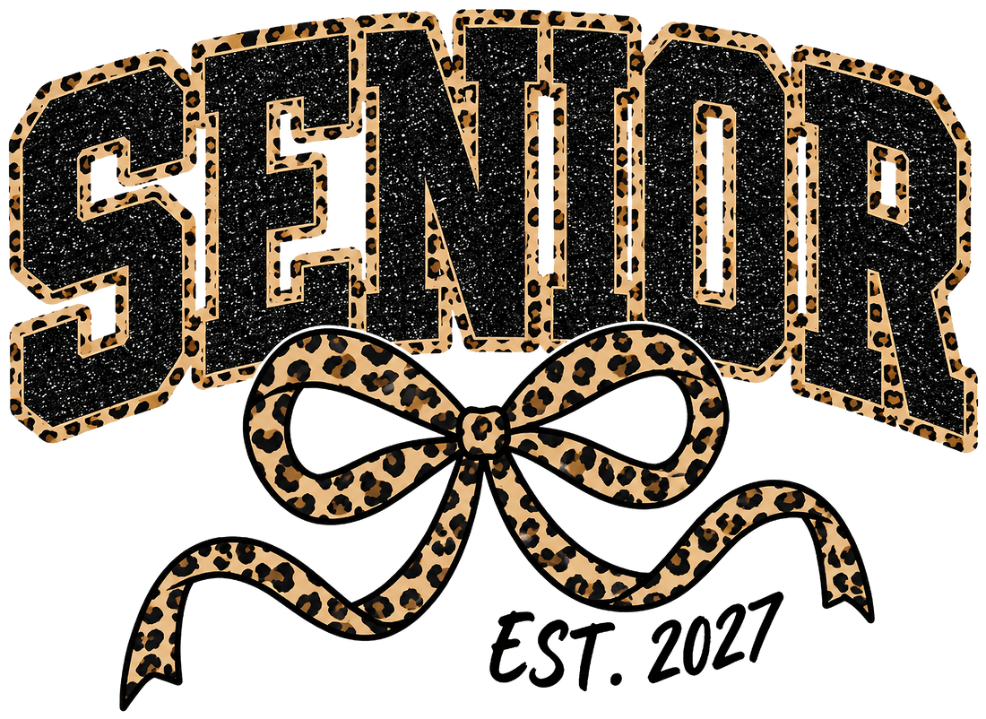 Senior 2027 Leopard Bow