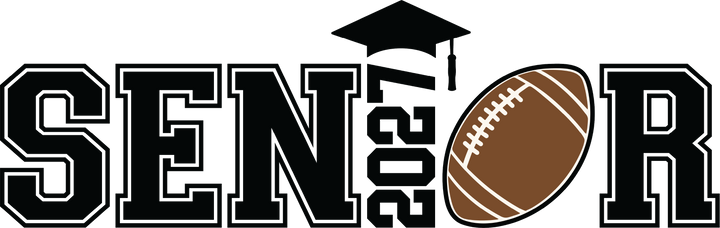 Senior Year Football Graduation Design