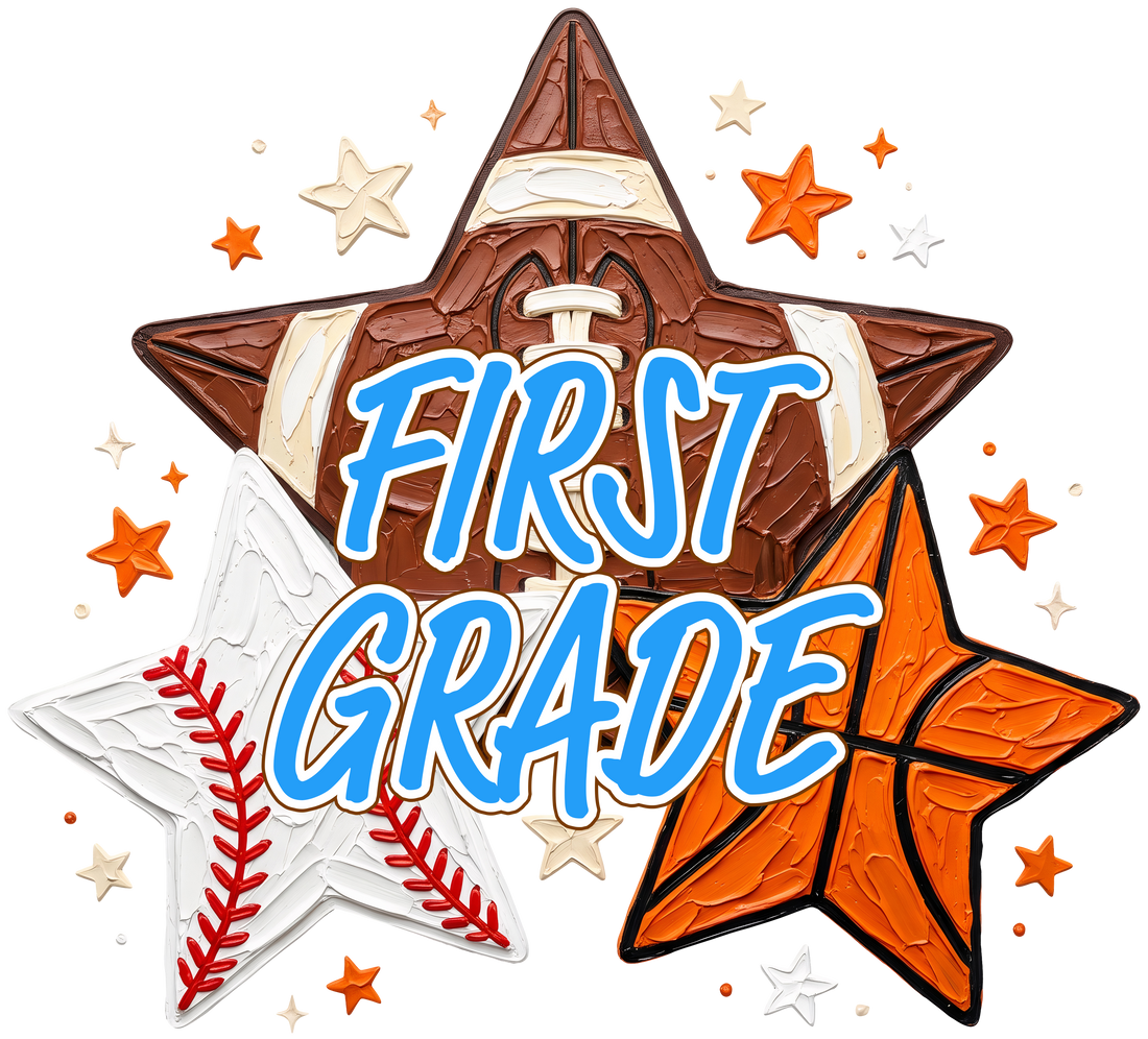 First Grade Sports Stars Design
