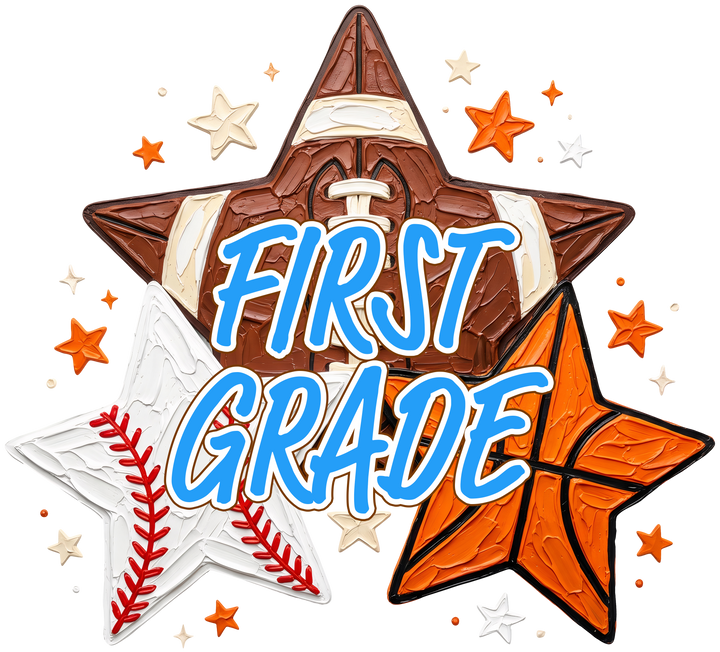 First Grade Sports Stars Design