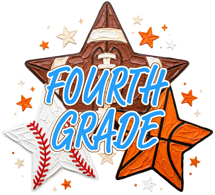 Fourth Grade Sports Stars Transfer