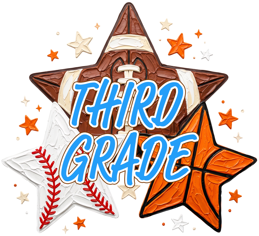 Third Grade Sports Star Transfer