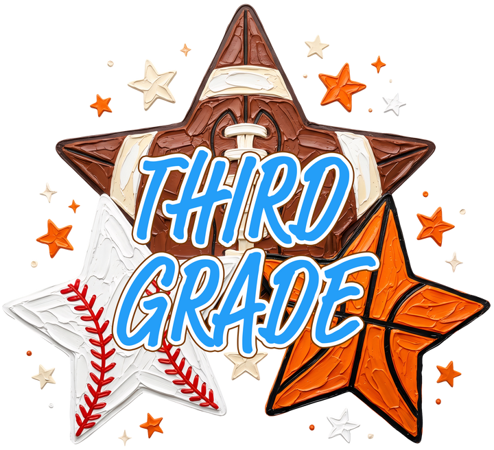 Third Grade Sports Star Transfer