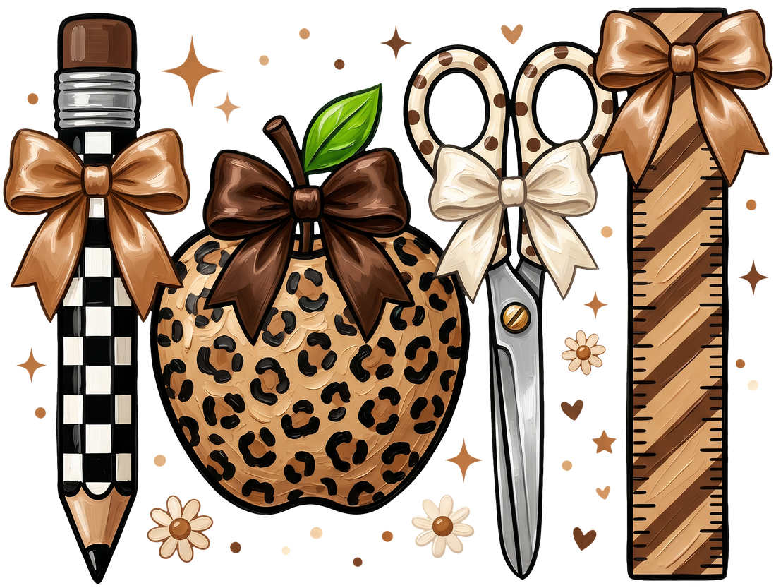 Leopard Teacher Supplies Set