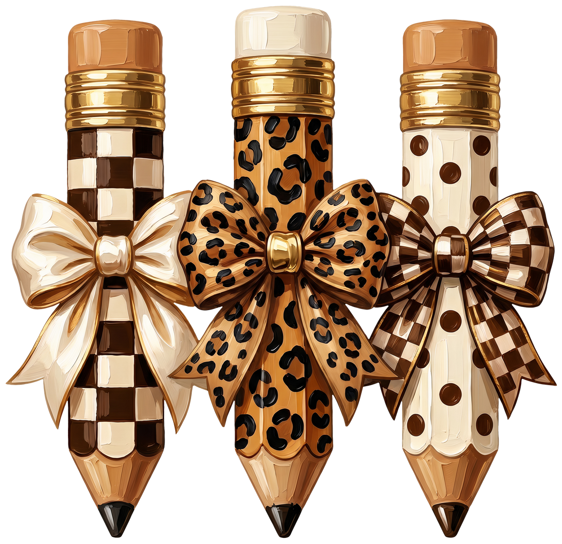 Glamorous Pencil Bows Design