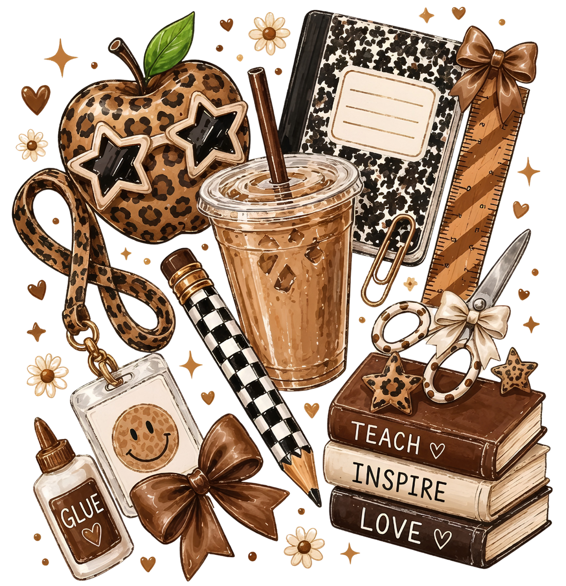 Leopard Teacher Appreciation Illustration