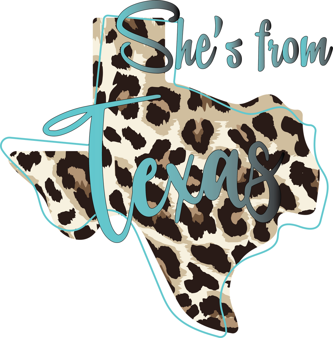 She's From Texas Leopard