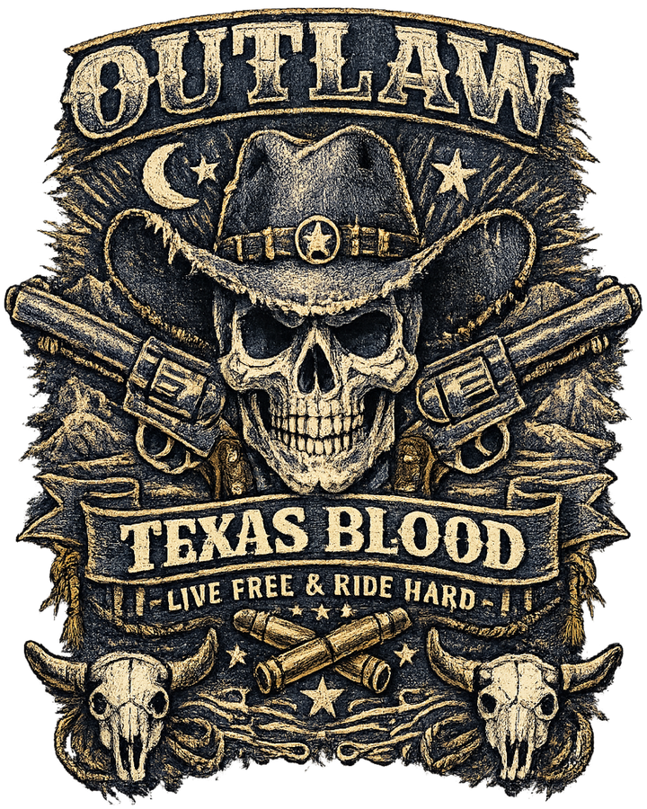 Outlaw Texas Blood Western Design
